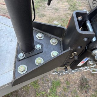 Bolt on Vertical Channel Tongue Adapter for Aluminum Trailer A-Frames – 20,000 lbs GTW