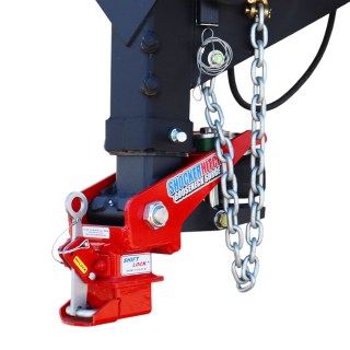 Refurbished Shocker 30K Gooseneck Air Hitch & Shift Lock Coupler for 2-5/16″ Ball