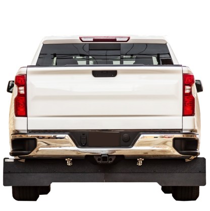 Texture Black Under Bumper Mud Flaps on Chevy Silverado