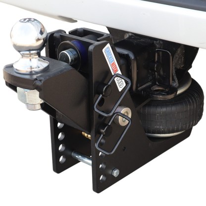20K HD Max Black Air Hitch & Raised Mount w/ 2-5/16" Ball Installed