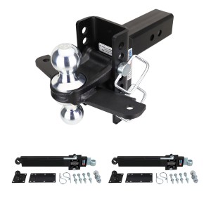 Shocker XR Drop Hitch Sway Control Towing Kit with Chrome Combo Ball