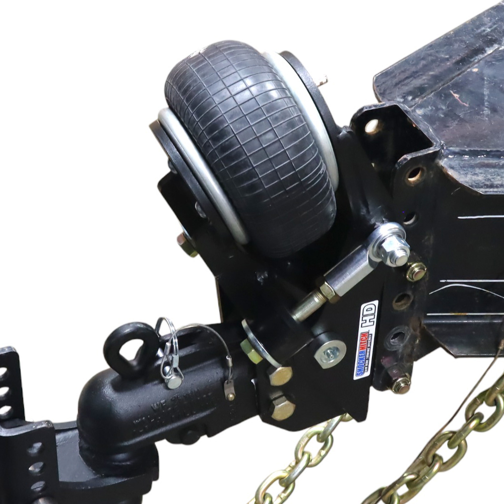 Air tongue mount with coupler using a vertical channel on a trailer
