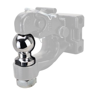 Shocker 2″ Chrome Pintle Hitch Ball w/ 1-1/4″ Diameter 2-1/4″ Shank