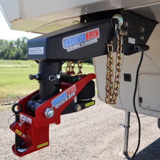 Refurbished Shocker Quick Air 5th Wheel to Gooseneck Air Hitch & Shift Lock Coupler Conversion Kit