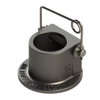 Wallace Forge Weld-On Gooseneck Coupler Head Assembly – Fits 3″ Ball – Includes Pin