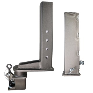 Shocker Square Gooseneck Outer Sleeve & Inner Stem with Shift Lock 9" Offset Coupler