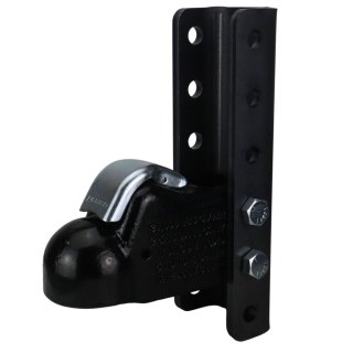 Demco Metal Handle Trailer Coupler 2-5/16" Ball & 5-Position Weld-On Vertical Channel