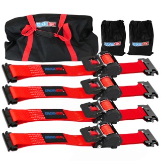 Shocker Retractable 2" Ratchet Straps with E-Track